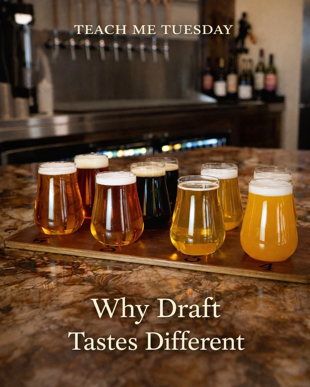 Ever notice a beer can taste a little different on draft than it does in a can?

That&rsquo;s not your imagination.

Same beer. Different experience.

Draft beer is served straight from the keg, which can change how carbonation, aroma, and texture co