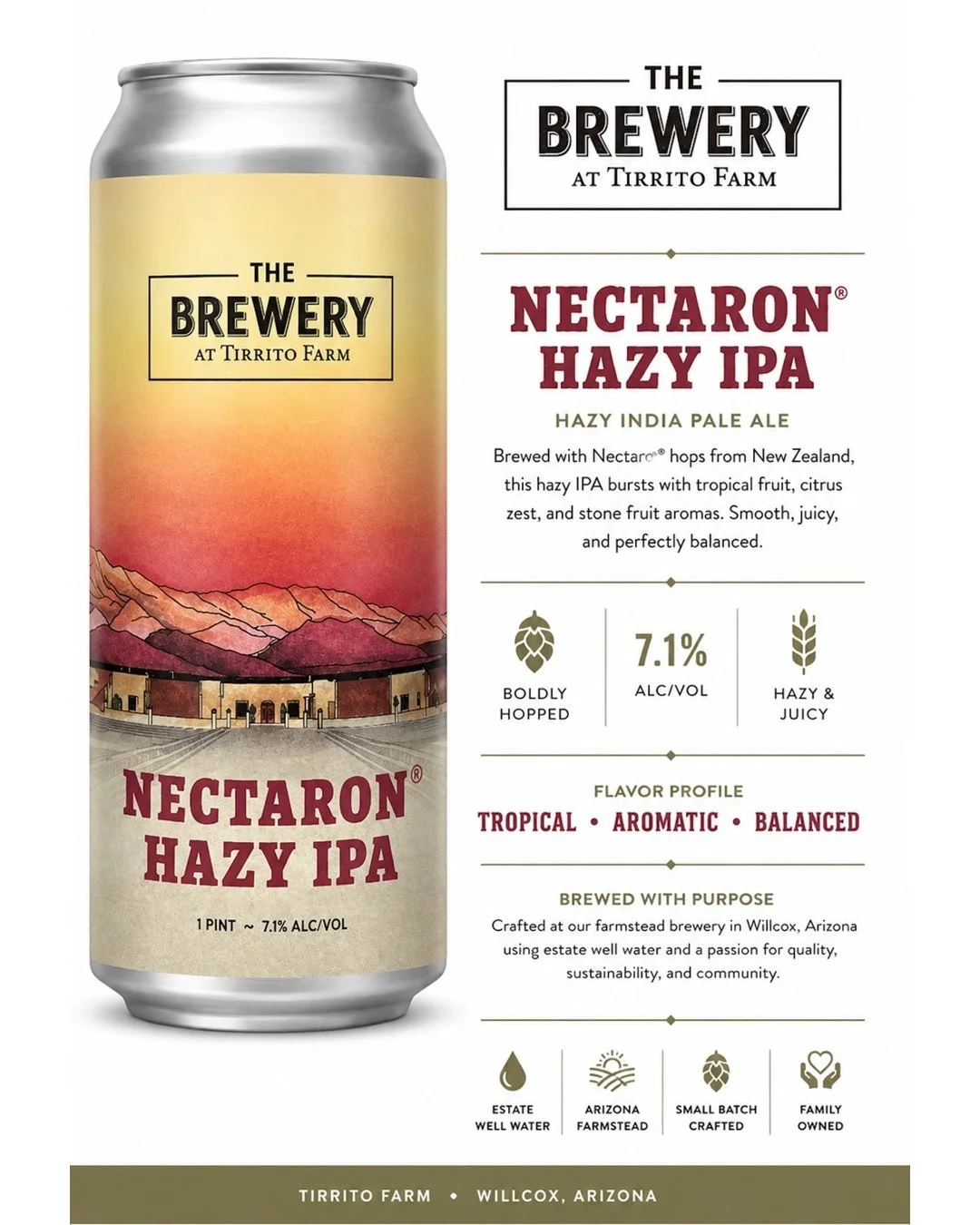 Our Nectaron Hazy IPA keeps spreading across Arizona. 🍻

You can now find it at Costco Tucson locations along with Total Wine, Sprouts, Whole Foods, AJ&rsquo;s Fine Foods, Natural Grocers, Arizona Beer House, Bottleshop48, Goldwater Brewing, Tap Sav