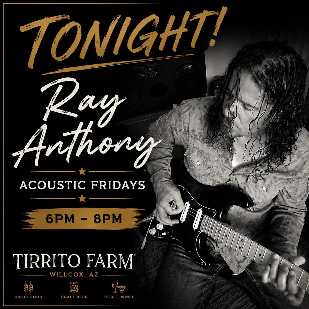 🎶 Tonight at Tirrito Farm! 🎶⁠
⁠
Kick off your weekend with Ray Anthony as he brings Acoustic Fridays to the farm.⁠
⁠
🕕 Live Music: 6:00 PM &ndash; 8:00 PM⁠
⁠
Whether you&rsquo;re joining us for dinner, a craft beer, or a glass of estate wine, ther