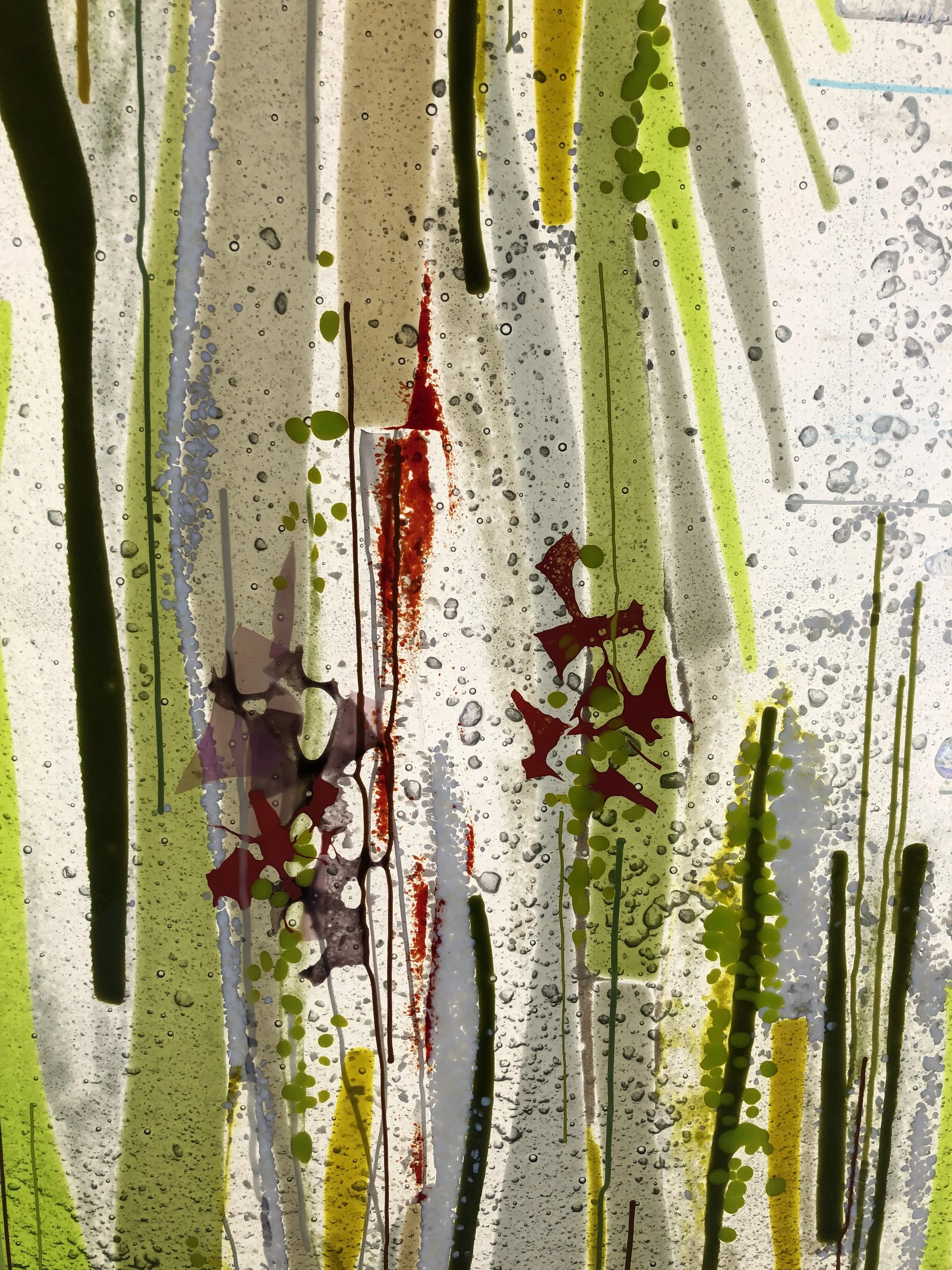 Ferns detail architectural glass Jo Vincent