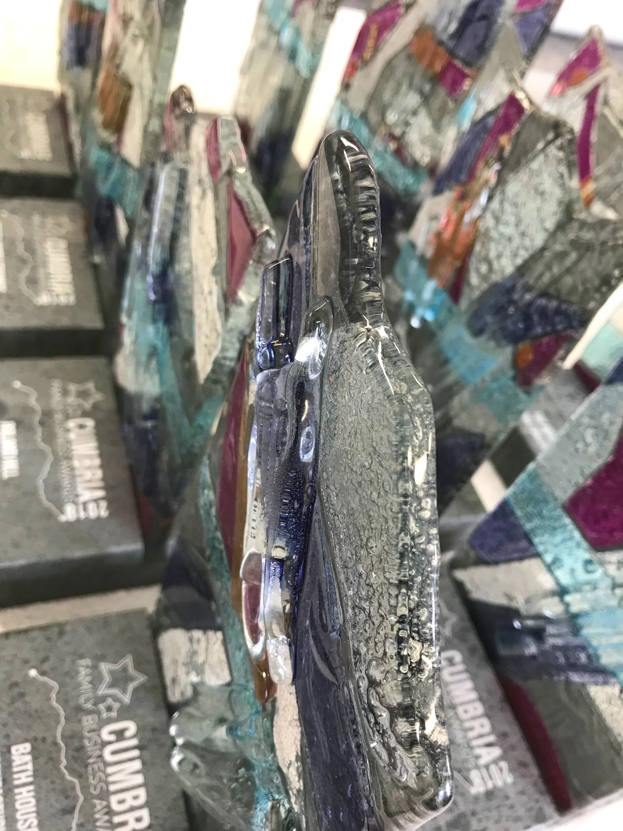 Business awards Jo Vincent Glass Slate