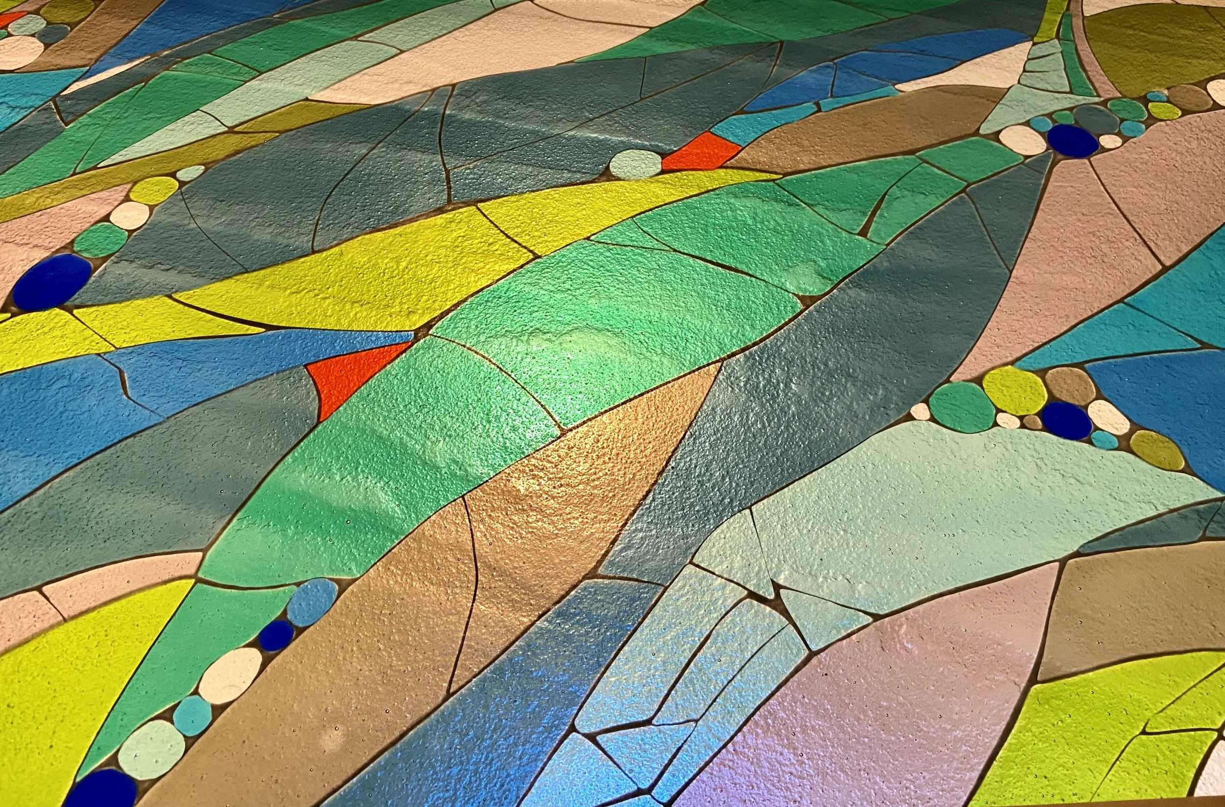 Architectural glass detail by Jo Vincent