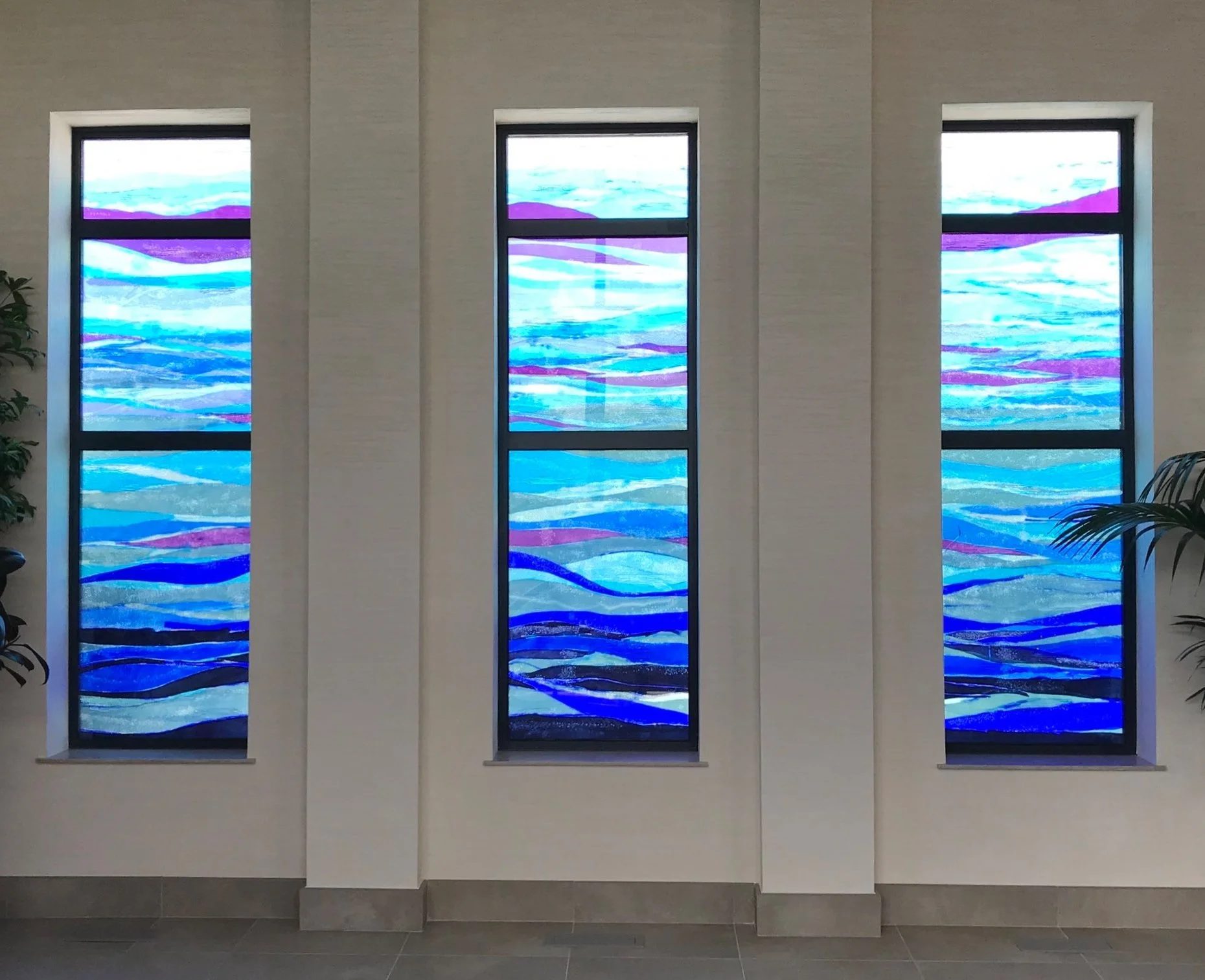 Jo Vincent architectural glass swimming pool