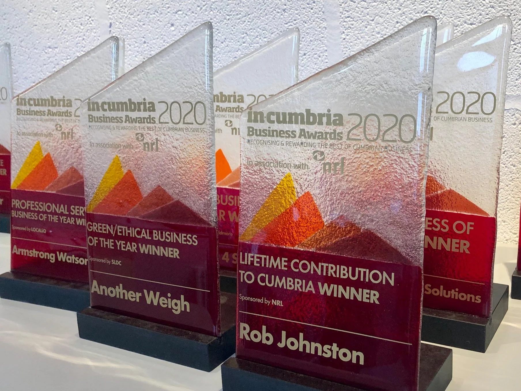 Jo Vincent Bespoke Business Glass Awards