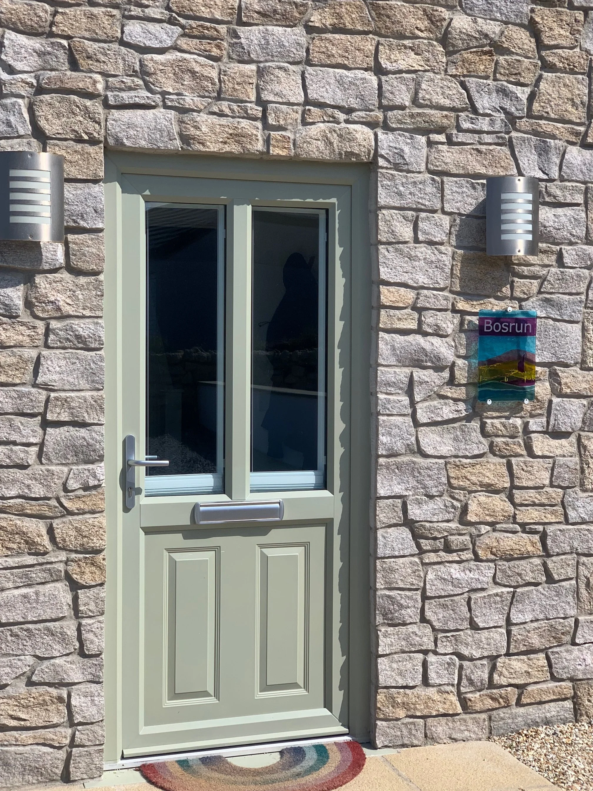 glass house sign in situ Jo Vincent