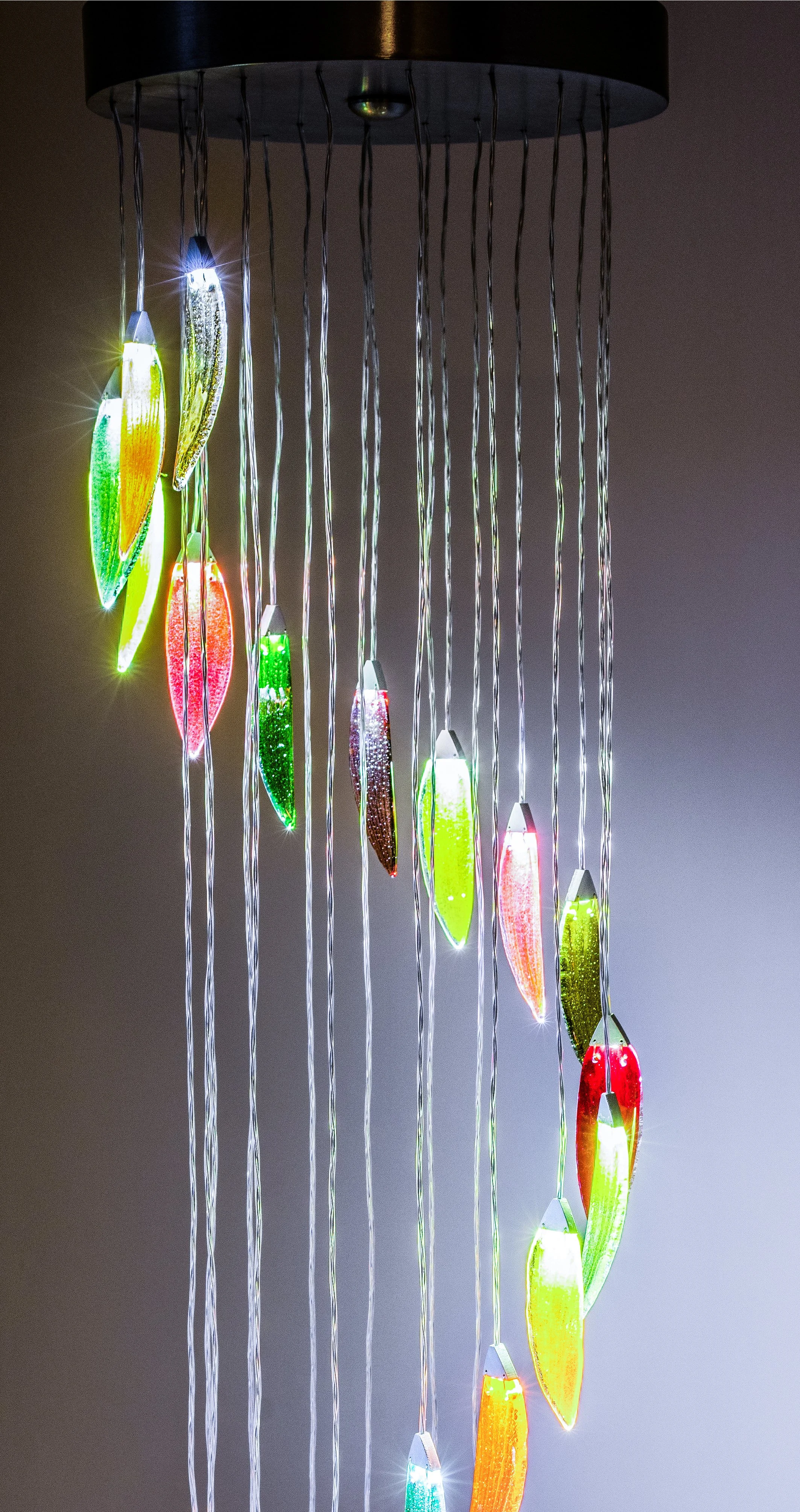 Jo Vincent Cascading Bespoke Glass Chandelier