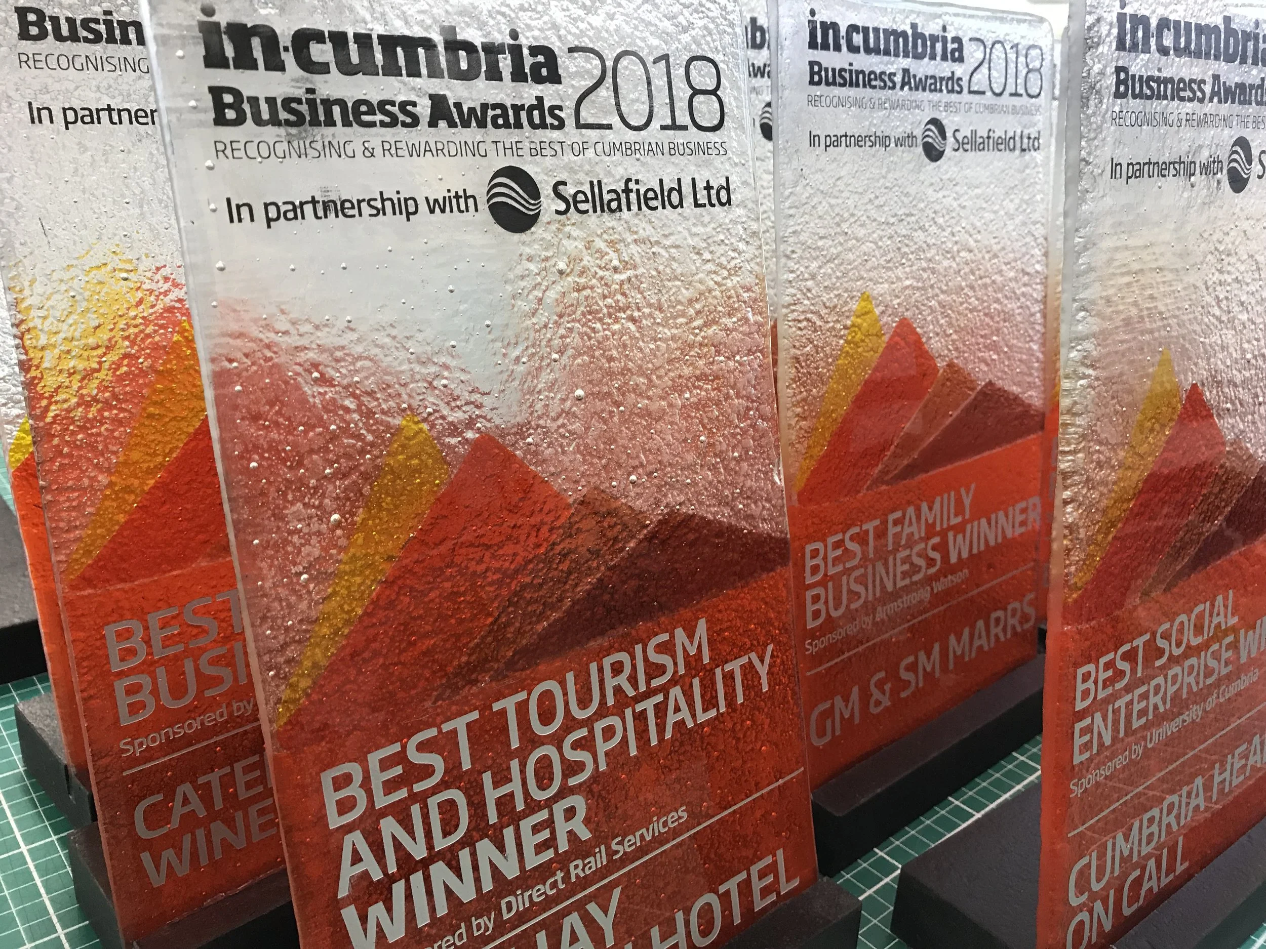 Jo Vincent Bespoke Glass Awards