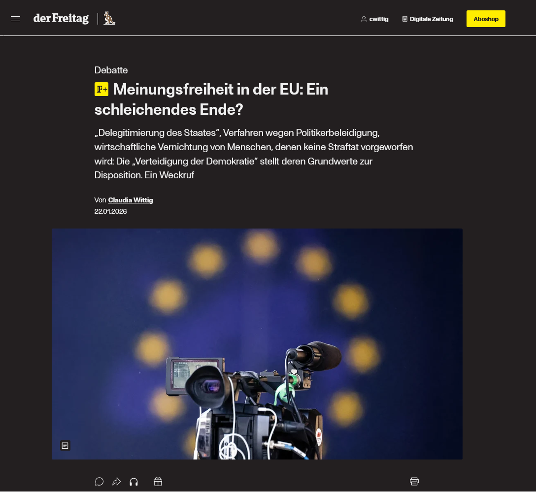 Meinungsfreiheit in der EU: Ein schleichendes Ende?