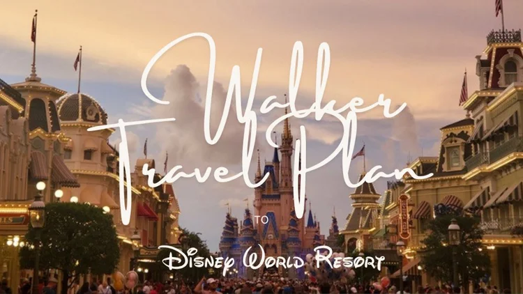 Cover slide of the Walt Disney World itinerary