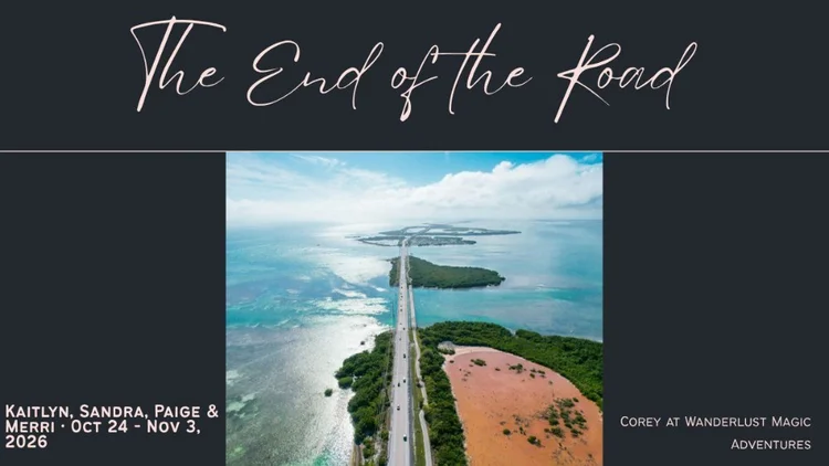 Cover slide of the Florida Keys road trip itinerary