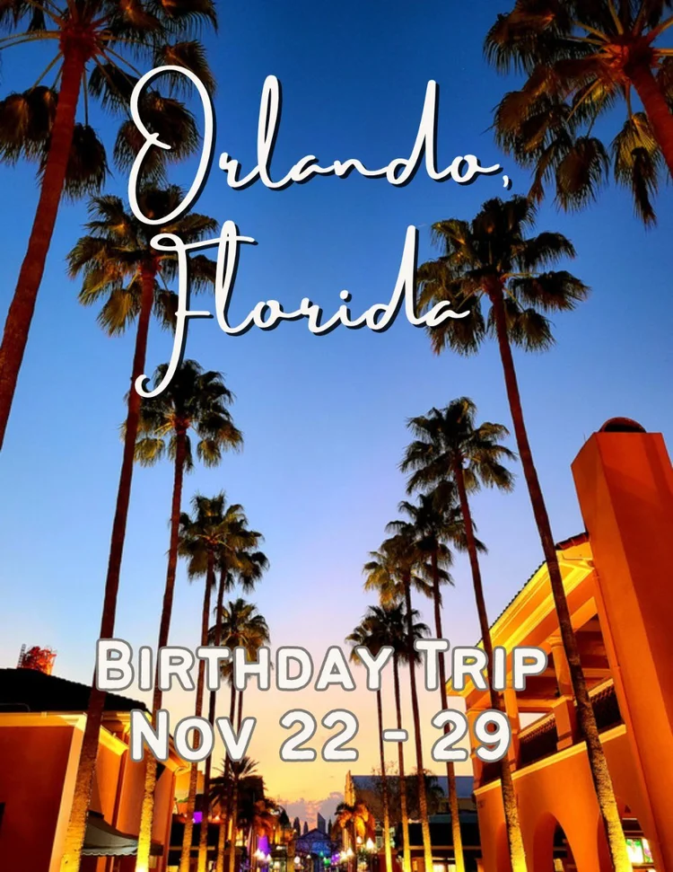 Cover slide of the Orlando, Florida itinerary