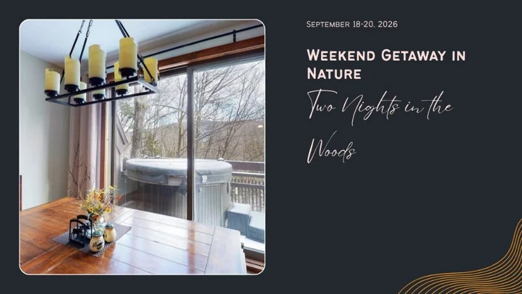 Cover slide of the Vermont weekend itinerary