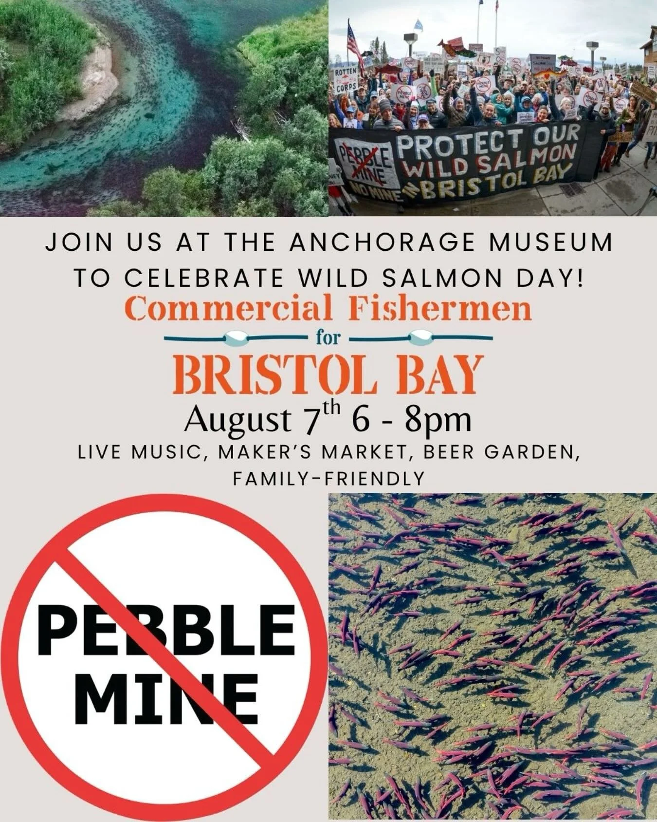 This year is the 10th anniversary of the state-recognized holiday dedicated to the power, culture, and sustainability of wild salmon in Alaska! 🐟🐟🐟🐟🐟🐟❤️
Come celebrate Wild Salmon Day in Anchorage with us and a bunch of other amazing organizati