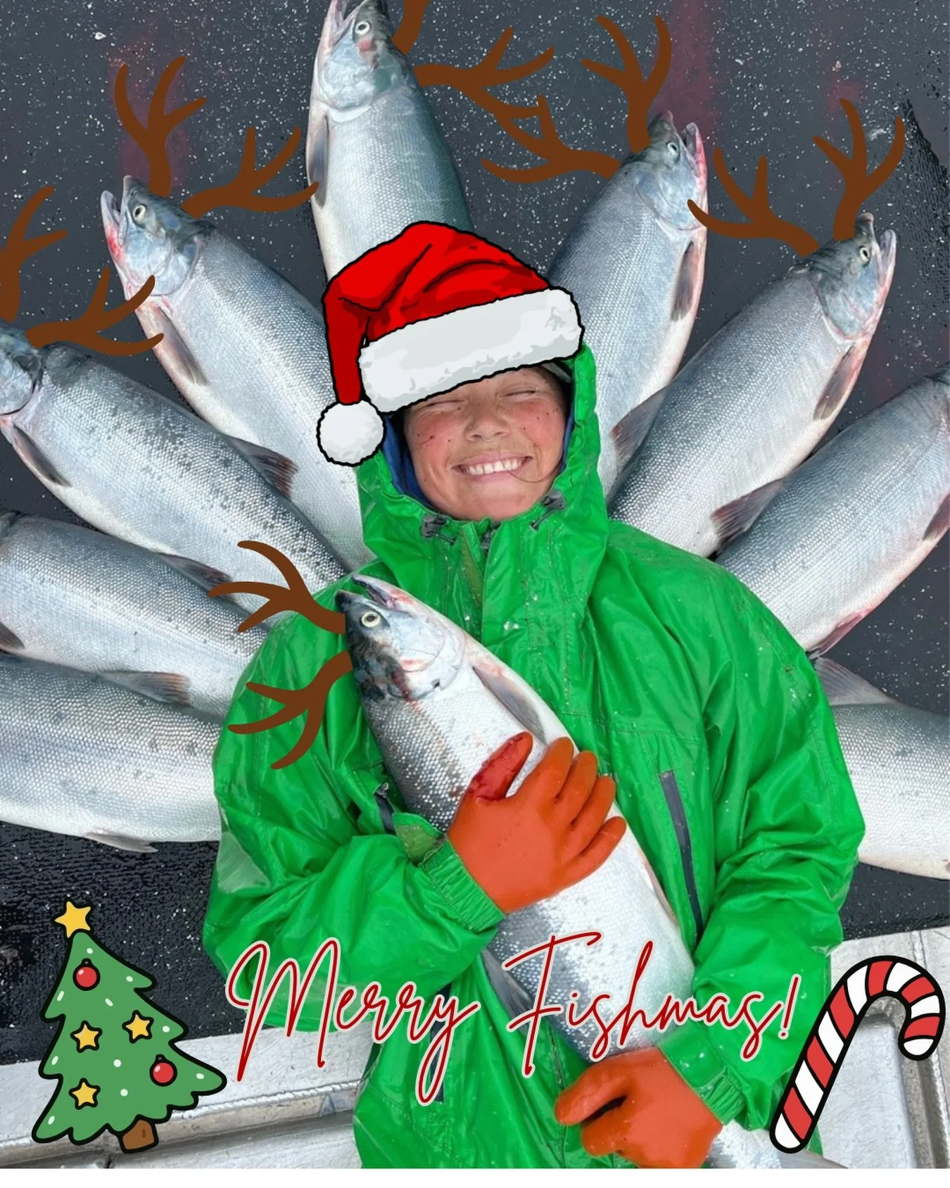 Merry Fishmas from Bristol Bay 🎄🐟
Wishing our fishing families, communities, and everyone who cares about this place a season filled with good food, strong connections, and gratitude for the waters that sustain us. 
Here&rsquo;s to clean water, hea