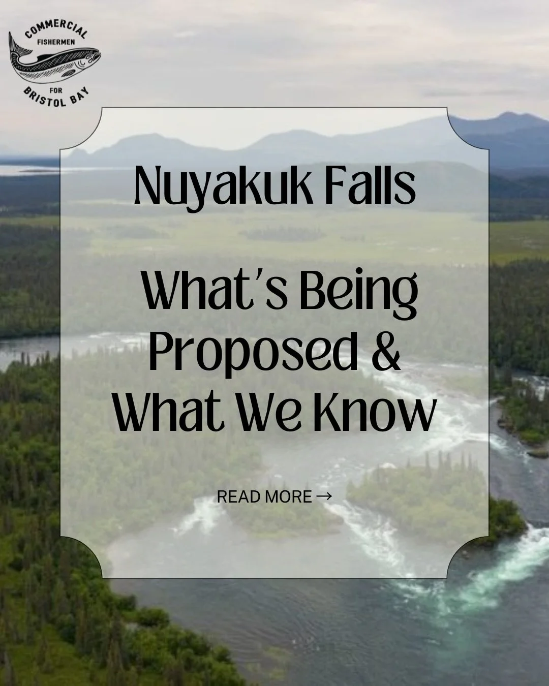 Nuyakuk Falls has been identified as a potential site for a hydroelectric project. 
A proposal is currently in early review, with studies underway as part of the pre licensing process.🏞️ #Nuyakuk #bristolbayforever #BristolBay #CFBB