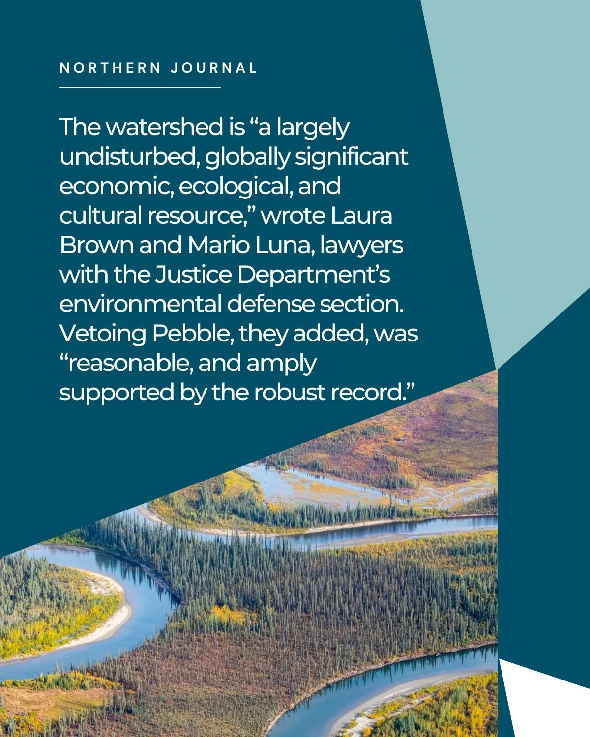 Trump&rsquo;s all-in on expanding mining in Alaska &mdash; but the controversial Pebble Mine remains an exception. Read more from the Northern Journal article-- link in bio. #NoPebbleMine #BristolBayForever