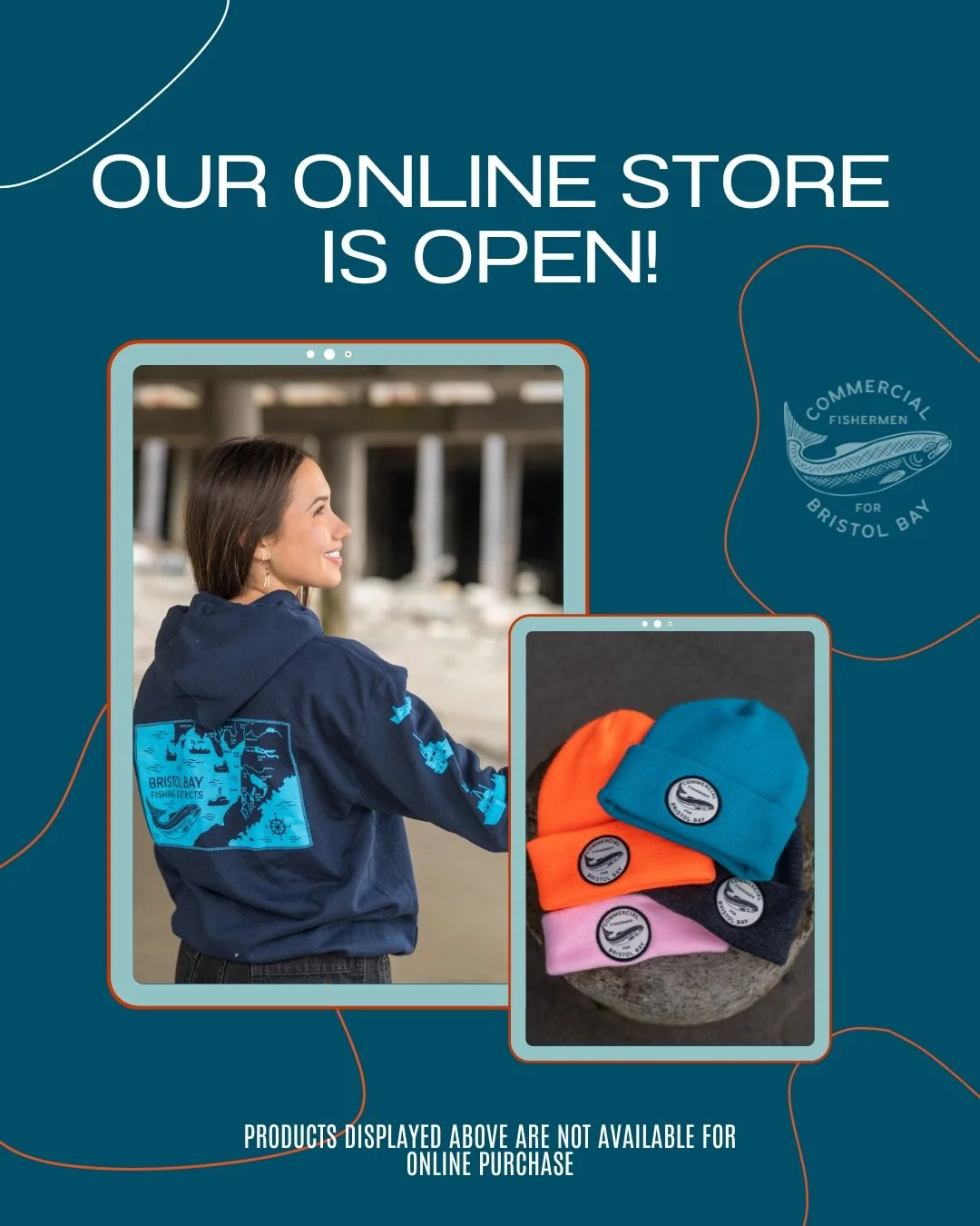 Our E-Store is officially open.🐟💙
Gear up with CFBB merch that represents Bristol Bay and the fight to protect it. 
Every purchase directly supports our work to defend the watershed, stand with fishing families, and push for permanent protections.
