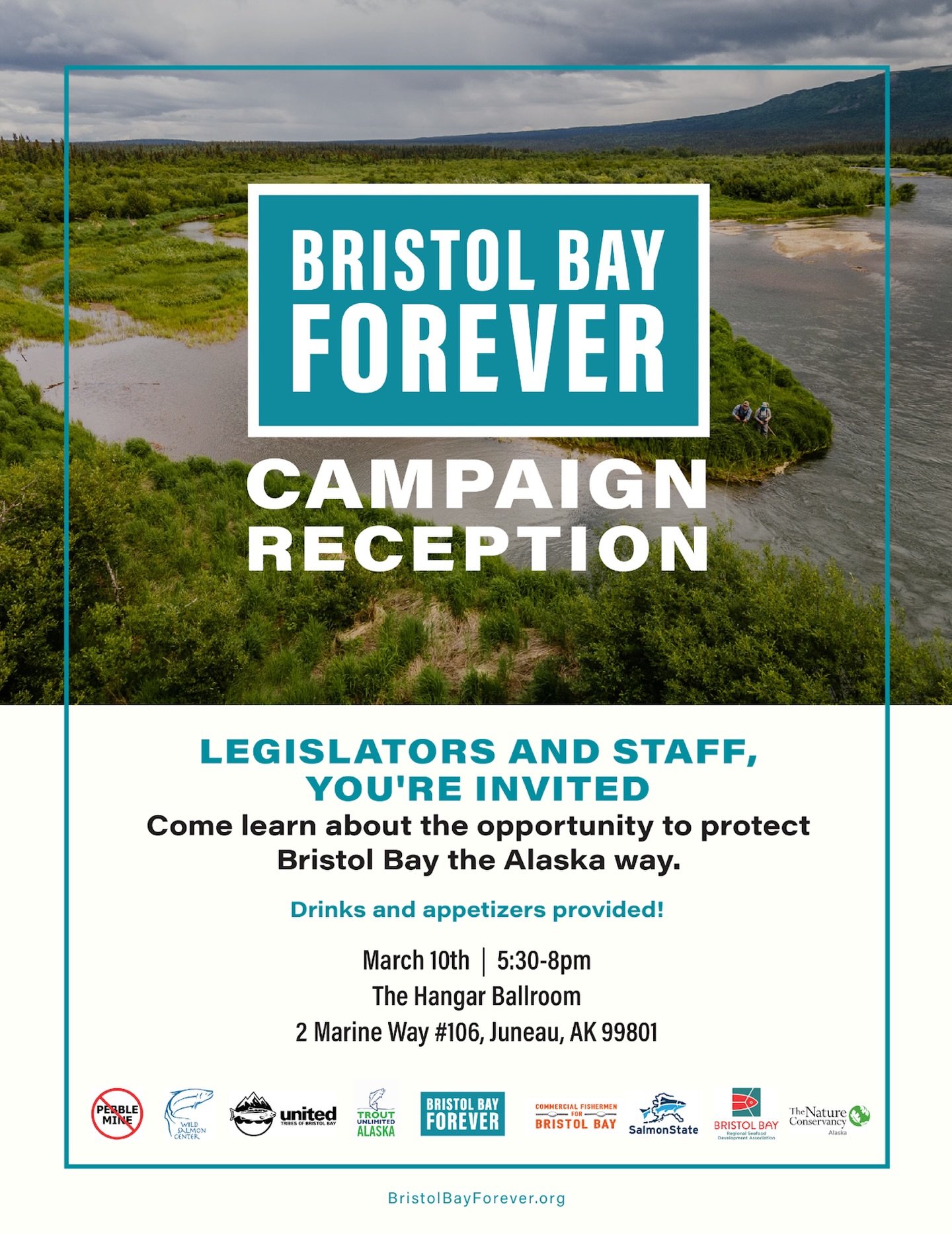 ATTENTION JUNEAU‼️

This year we have an opportunity to protect Bristol Bay the Alaska way!🐟

During the 2025 legislative session, Speaker of the House Bryce Edgmon, Representative Andy Josephson and Representative Sara Hannan introduced the Bristol