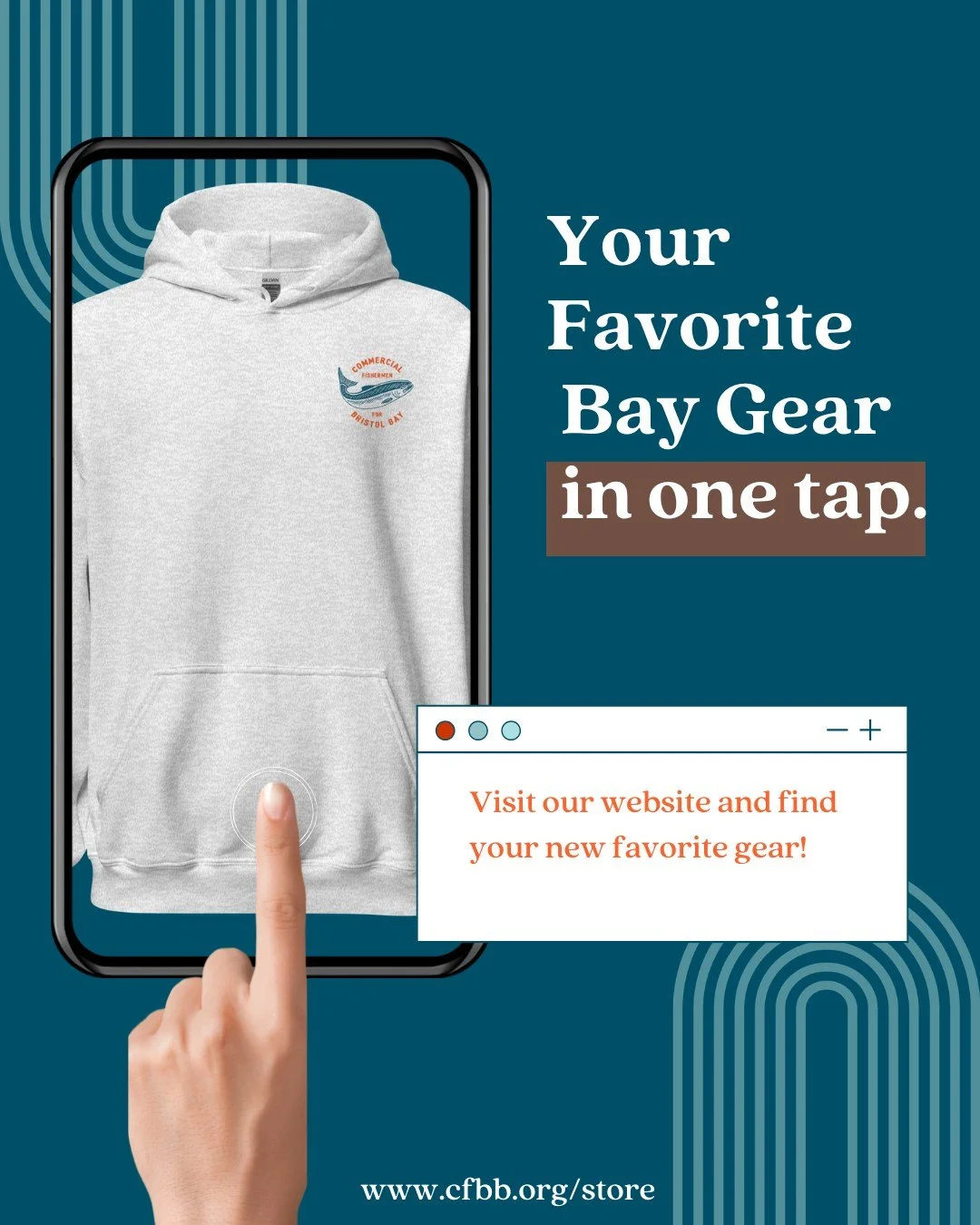 Your favorite Bay gear is just a tap away. 📲

From everyday essentials to pieces that represent what you stand for, our store has something for everyone who loves Bristol Bay. 🛍️

Take a look and find your new favorite. 🩵 💙

Link in bio.

#cfbb #