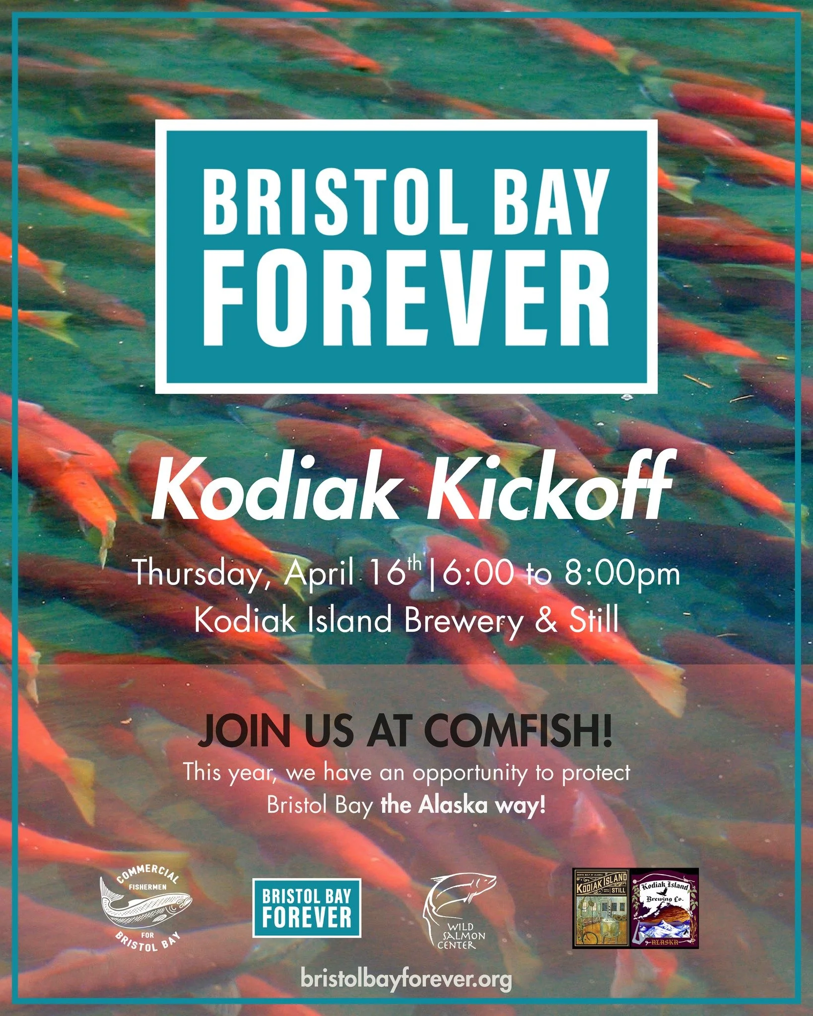 ComFish is almost here, and we&rsquo;re excited to spend some time with the Kodiak community.

If you&rsquo;ll be in town, swing by on April 16th from 6&ndash;8 PM at Kodiak Island Brewing and Still. We&rsquo;ll be there hanging out, sharing updates,