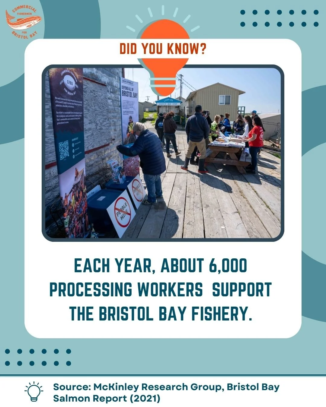 It&rsquo;s not just boats on the water. It&rsquo;s an entire workforce behind the scenes making it all happen. This fishery supports thousands of jobs in addition to our commercial fishermen. #cfbb #salmon #nopebblemine #bristolbayforever #summer2026