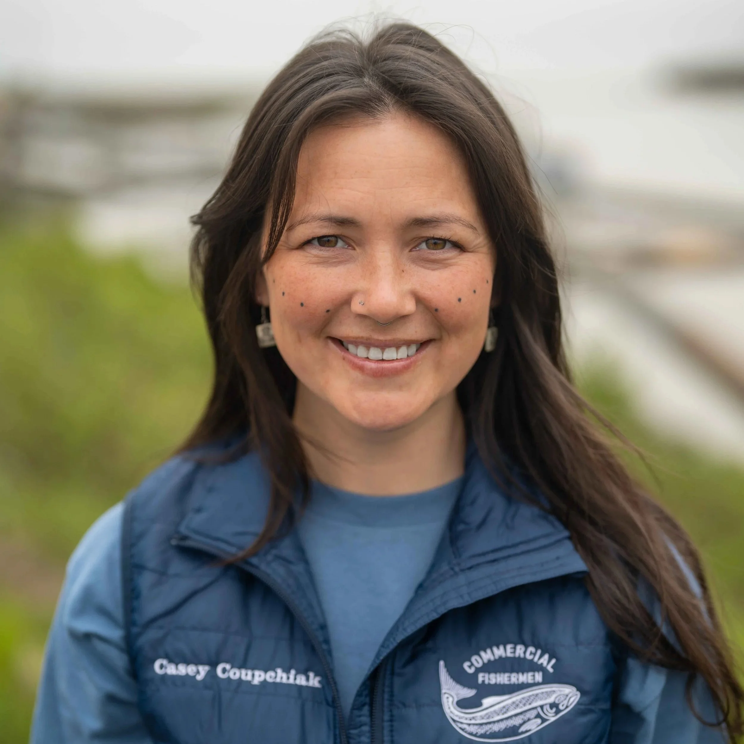 Woman on fishing boat in Bristol Bay