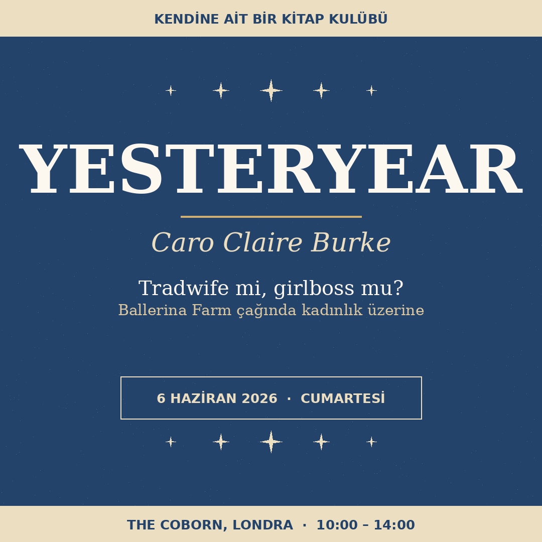 📚 Yesteryear – Londra Kitap Kulübü Buluşması / 6 Haziran 2026
