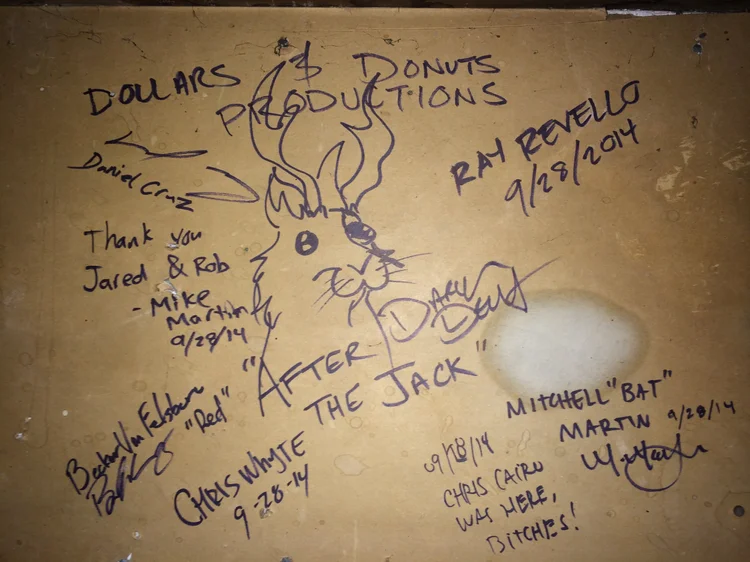 After the Jack crew signatures inside the Coons Ranch cabin