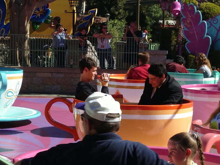 Brandon J. Snyder and Ray Revello on the Mad Tea Party