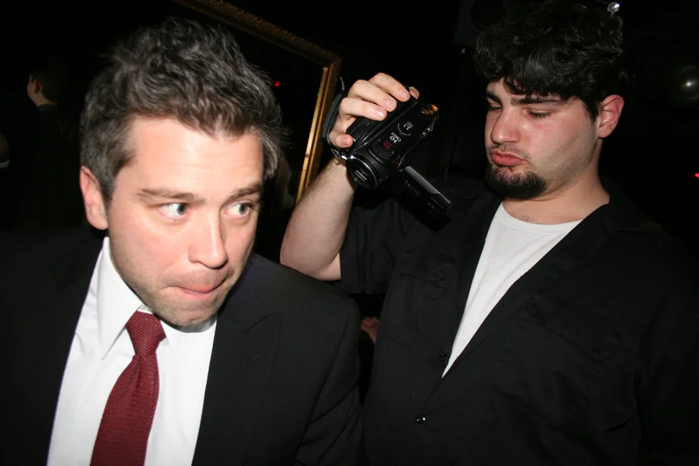 James Hay and Ray Revello filming the theme song sequence