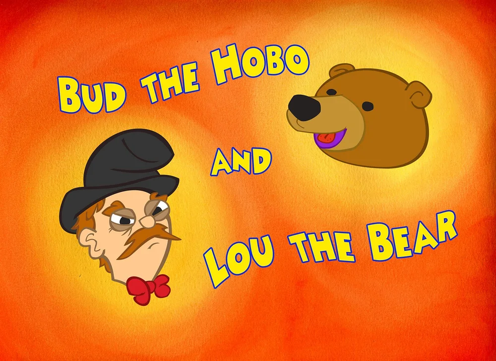 Original title card for Bud the Hobo and Lou the Bear