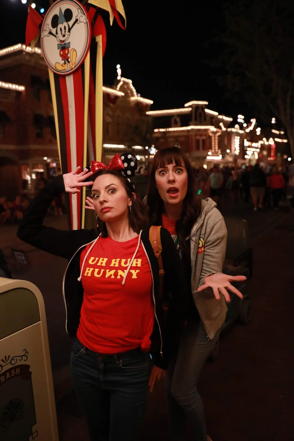 Tara Erickson and Sasha Boggs on Main Street, U.S.A.
