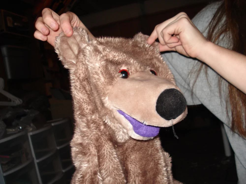 The creation of the Lou puppet