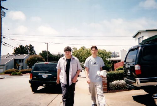 Ray Revello and Daryl Della during high school