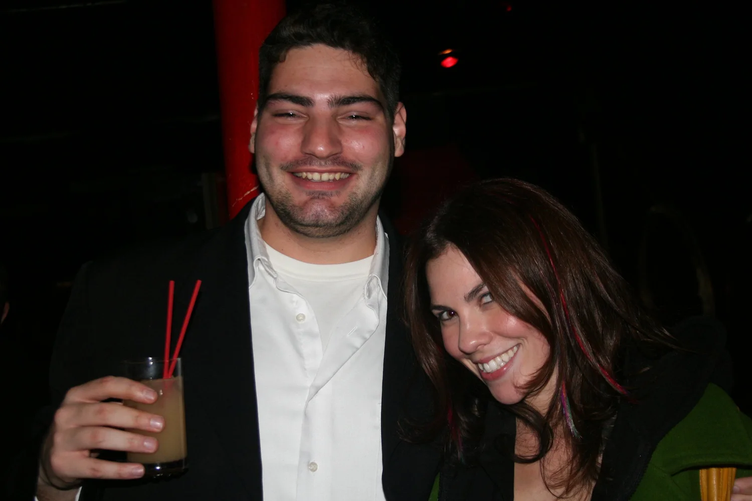 Ray Revello and Kristin Mayer at the Something Else premiere