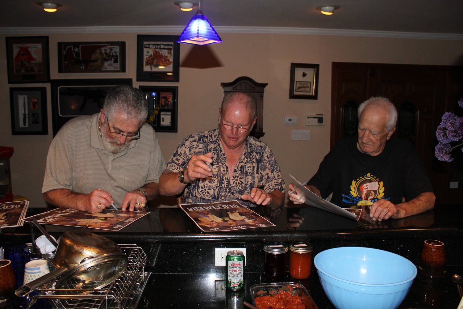 The Oldtimers signing autographs