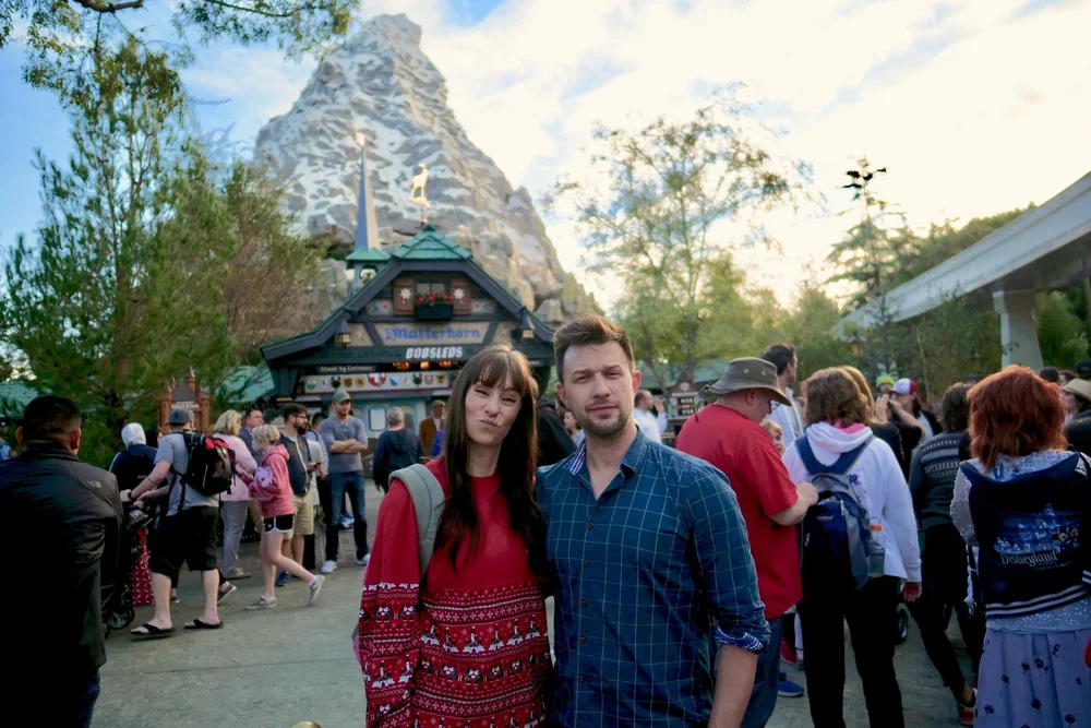 Daryl Della and Tara Erickson at Disneyland