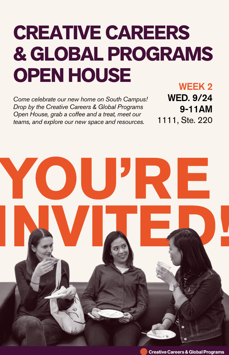 Creative Careers & Global Programs Open House (On Campus)