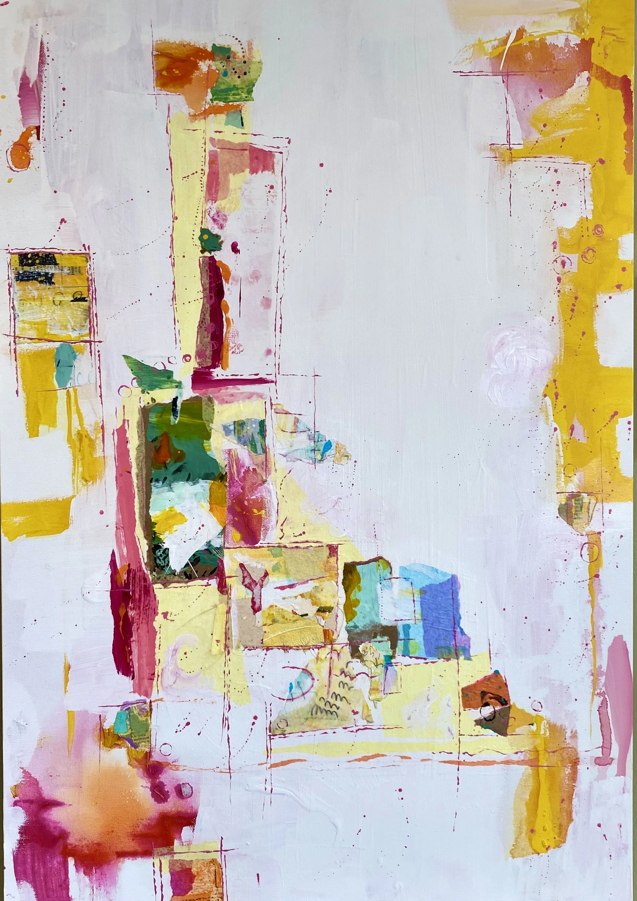 Amy Rubinger   
   Morning Light  (Acrylic and collage) 
  36 x 24 
   $500