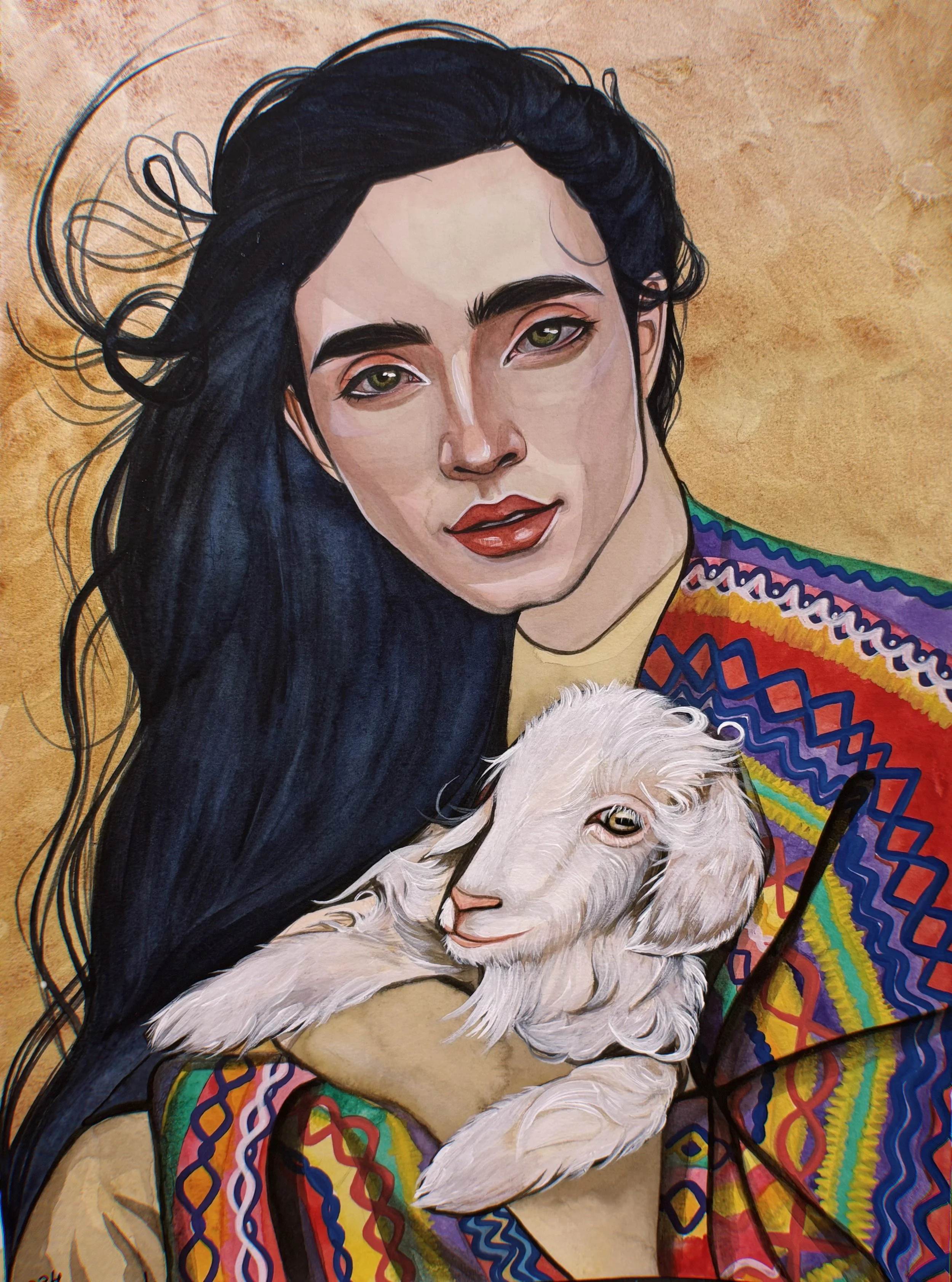 Aleksandra Bugaeva   
   The Light We Carry  (Watercolor on cotton paper) 
  14 x 10 
   $480