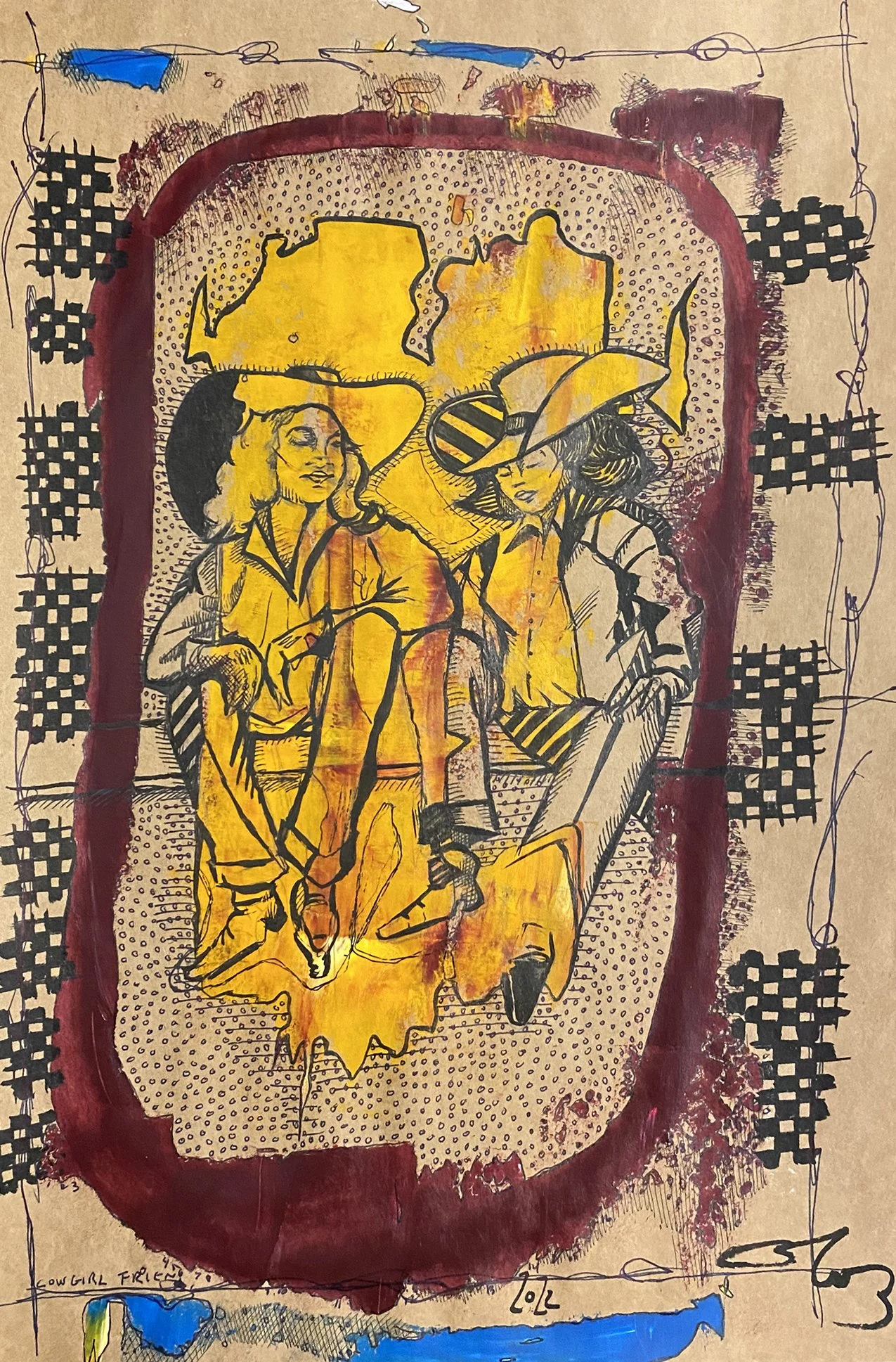 Cheryl Gross   
   Partners  (MIxed media on paper) 
  18 x12 
   $320