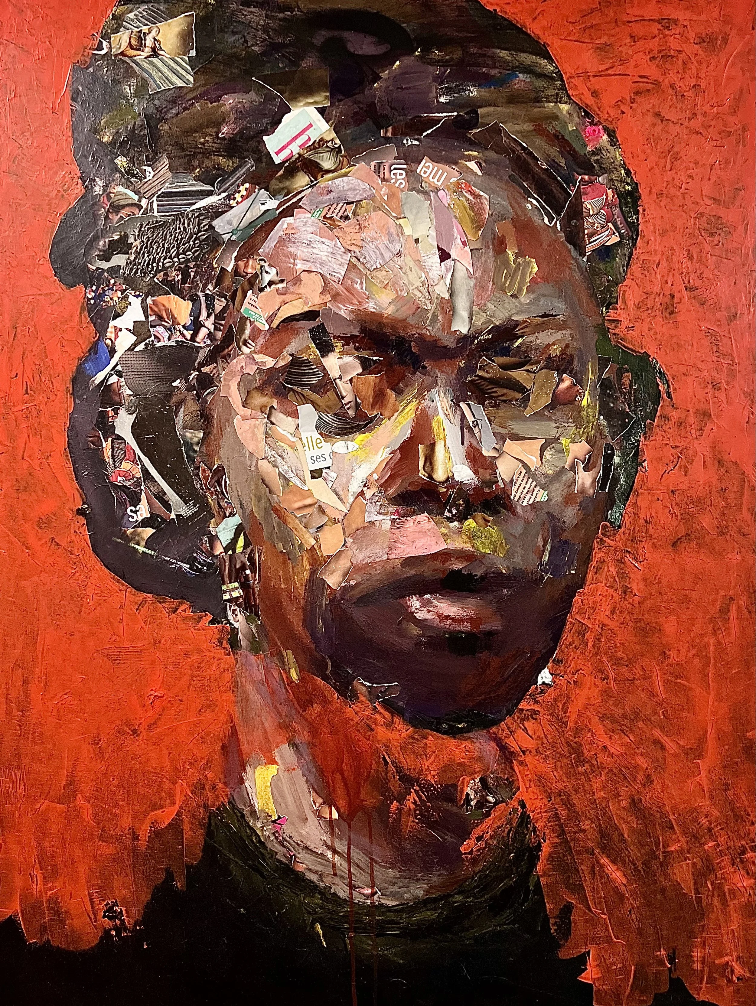 Kando (Julien Kandolo)   
   Cleopatre  (Mixed media) 
  48 x 36 
   SOLD!
