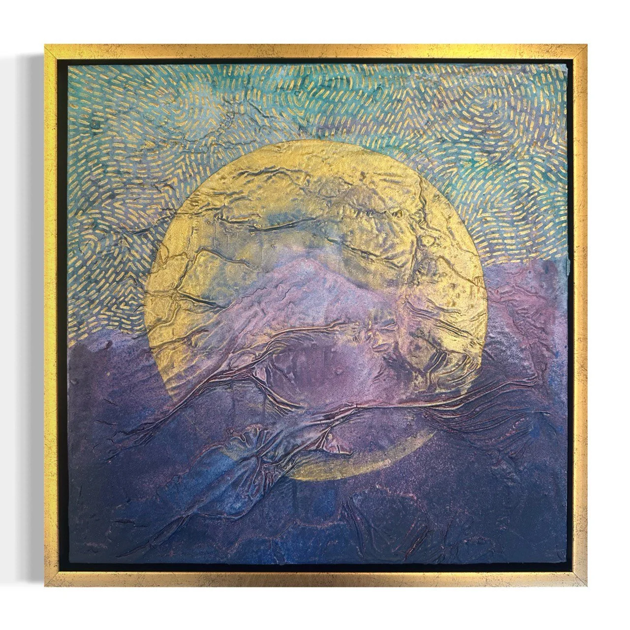 Anna Collevecchio   
   Convergence - Nebula of Thoughts  (Watercolor and Acrylic on wood panel) 
  12 x 12 
   $600