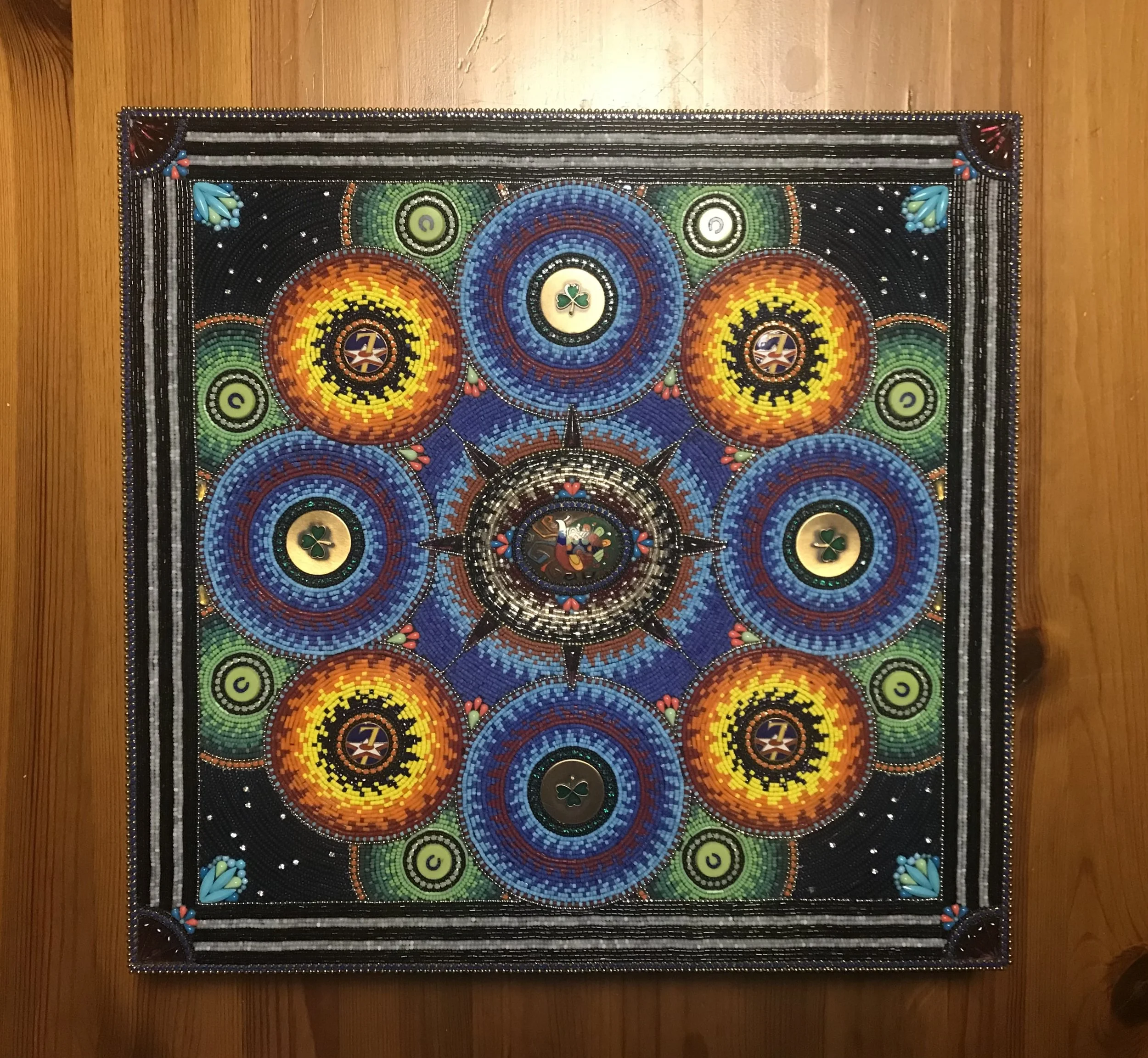 Jan Huling   
   Super Nova  (Mixed media) 
  14.5 x 14.5 
   $4,500