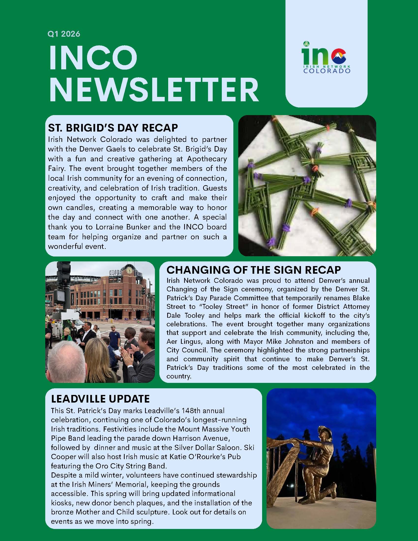 INCO Newsletter Quarter 1 2026