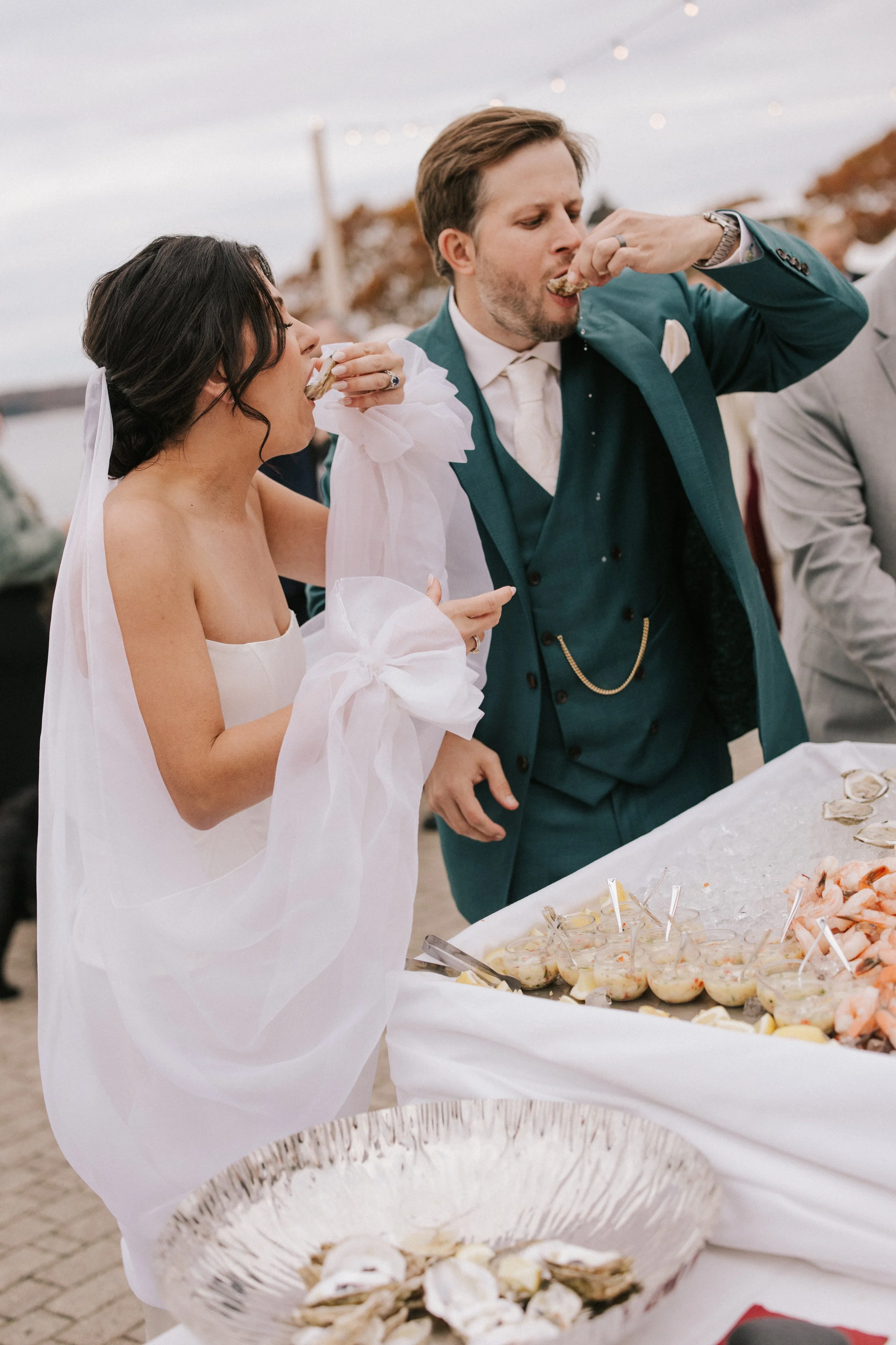 Maine Wedding Frenchs Point with Raw Bar