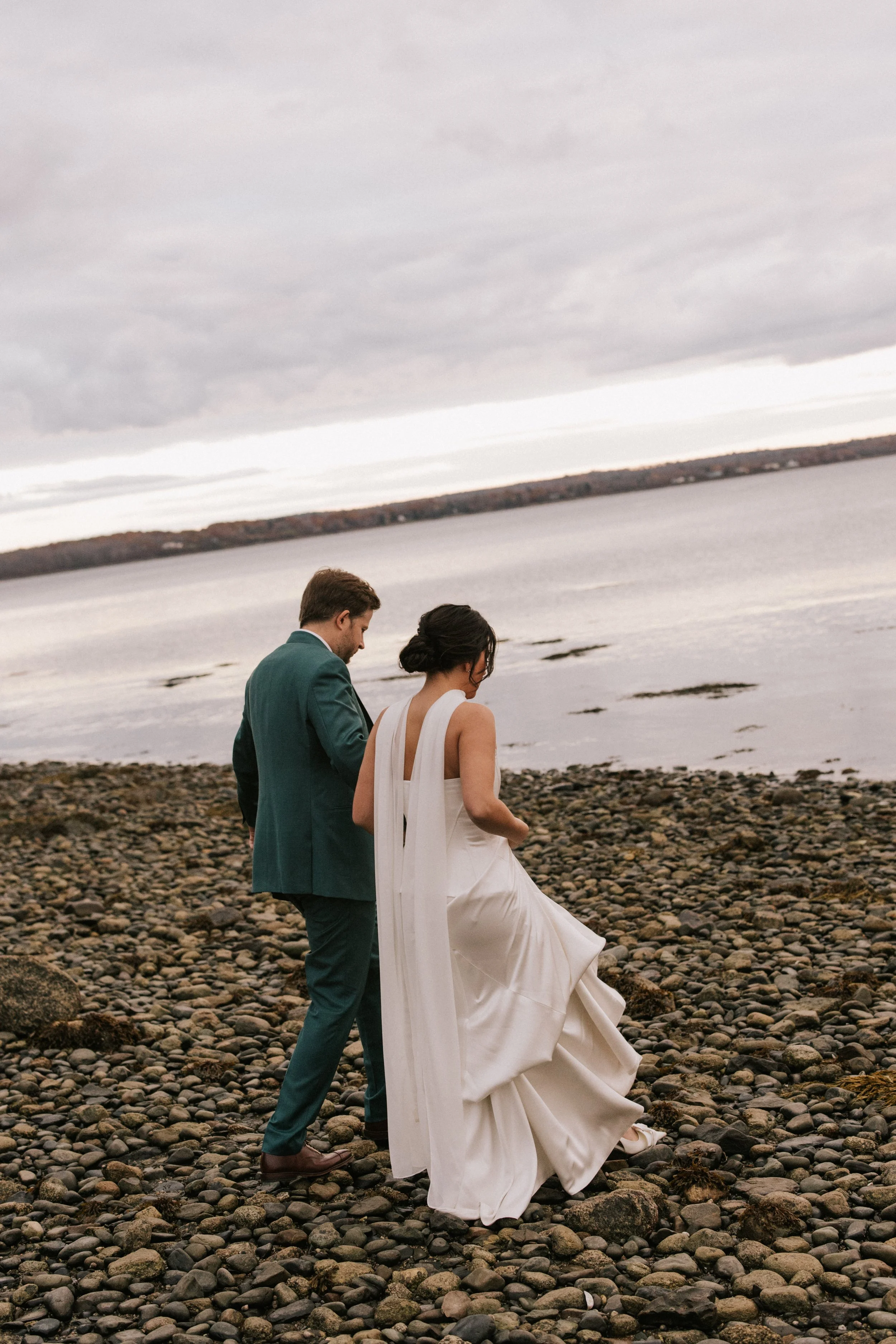 Frenchs Point Wedding in Stockton Maine with Romantic Details