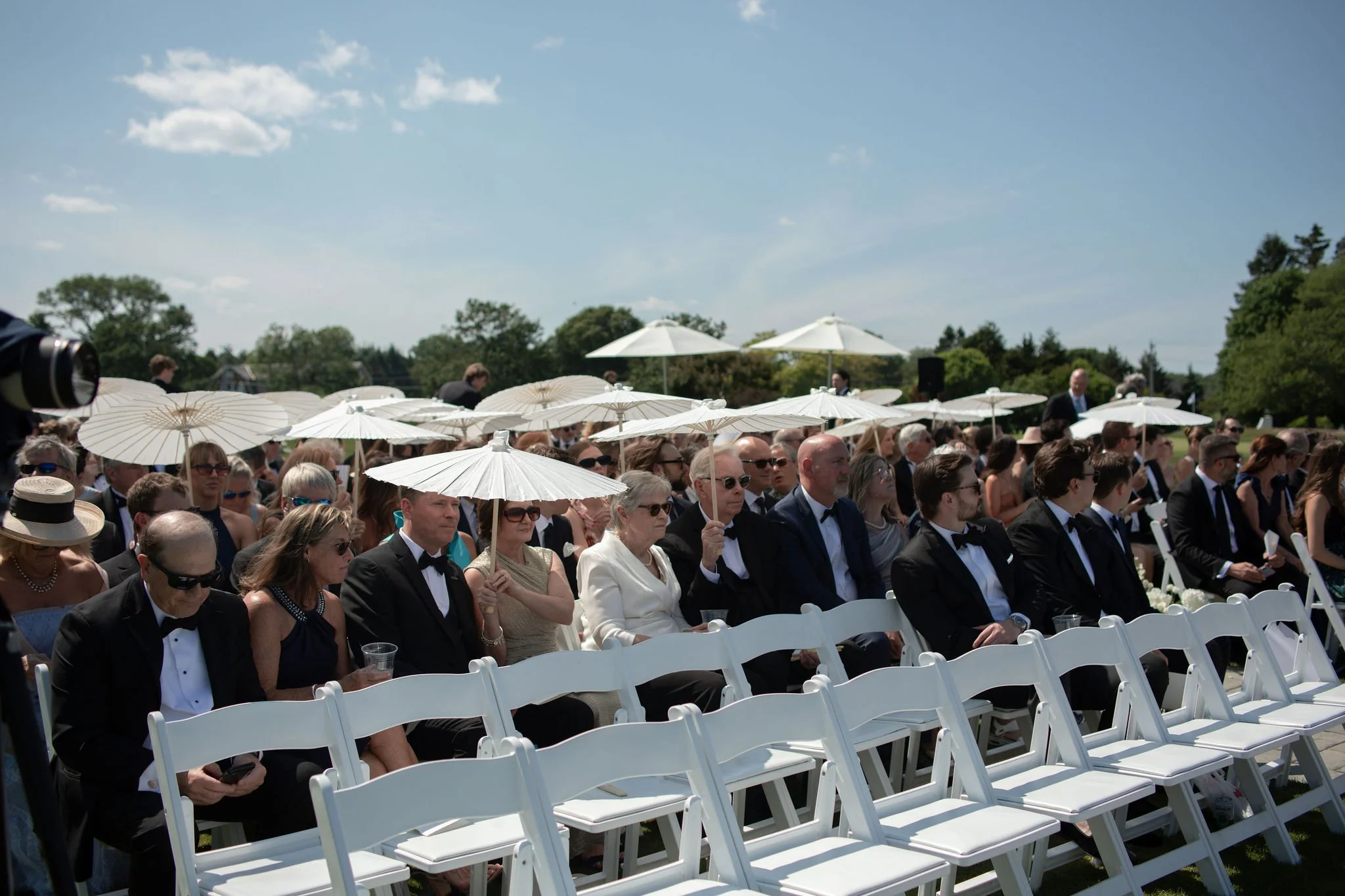Outdoor Wedding Ceremony at Wentworth By The Sea Country Club Wedding 
