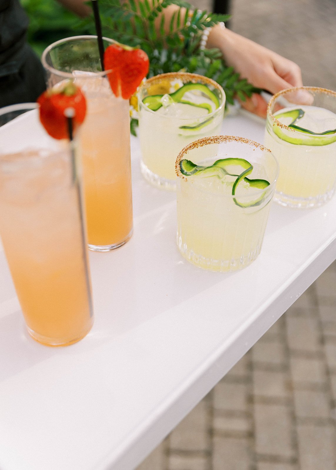 Signature Drinks at Maine Wedding