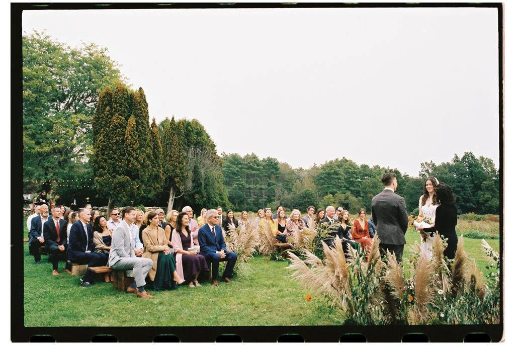Outdoor Maine Wedding Ceremony at Scotland Fields
